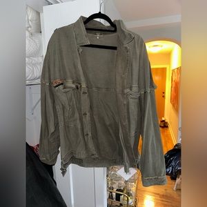 Green Free People Jacket